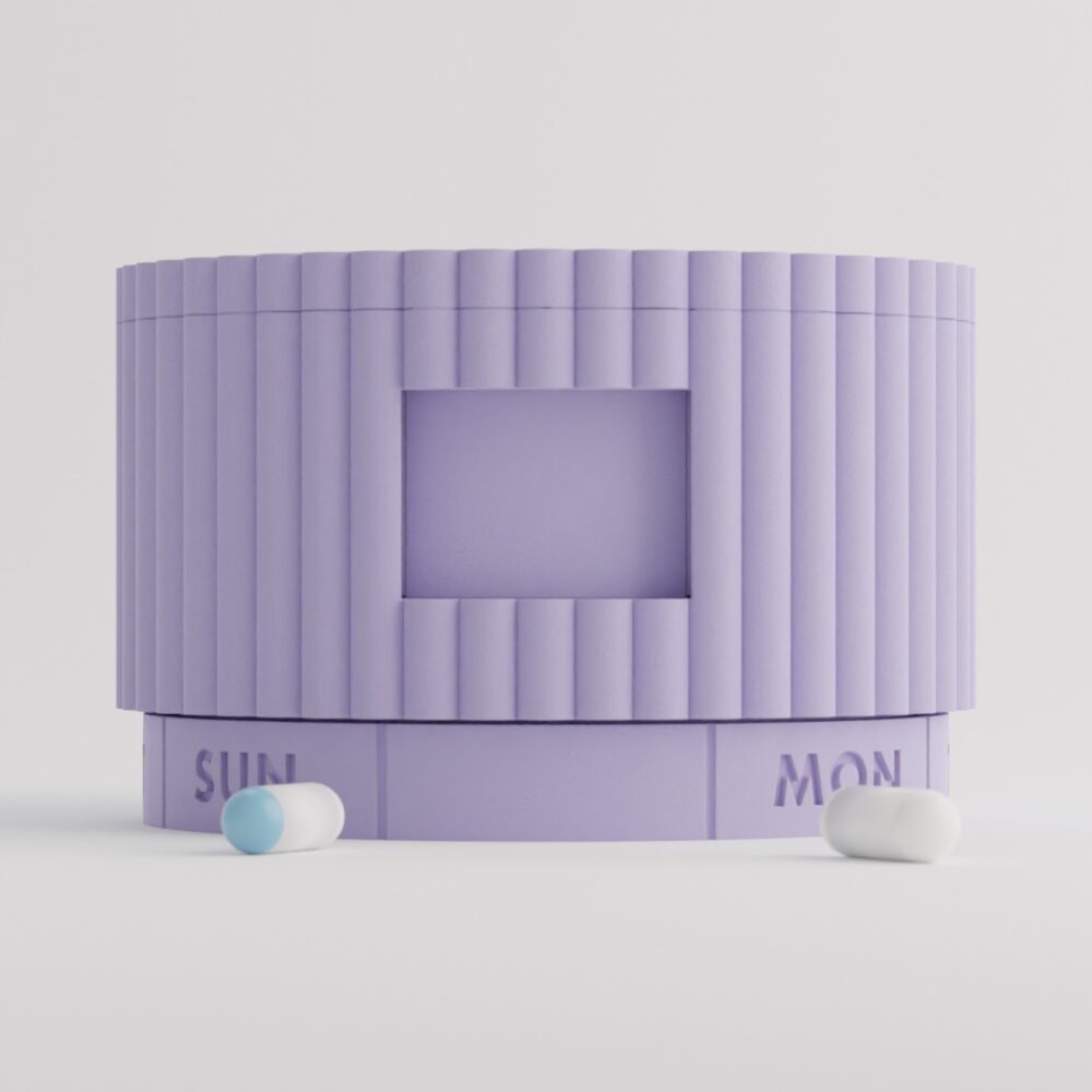 Lavender Field — 7-Day Pill Organizer