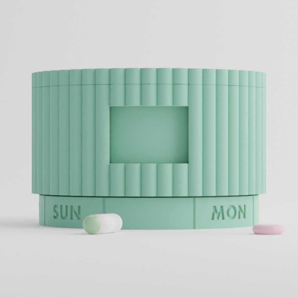 Mint Breeze — 7-Day Pill Organizer