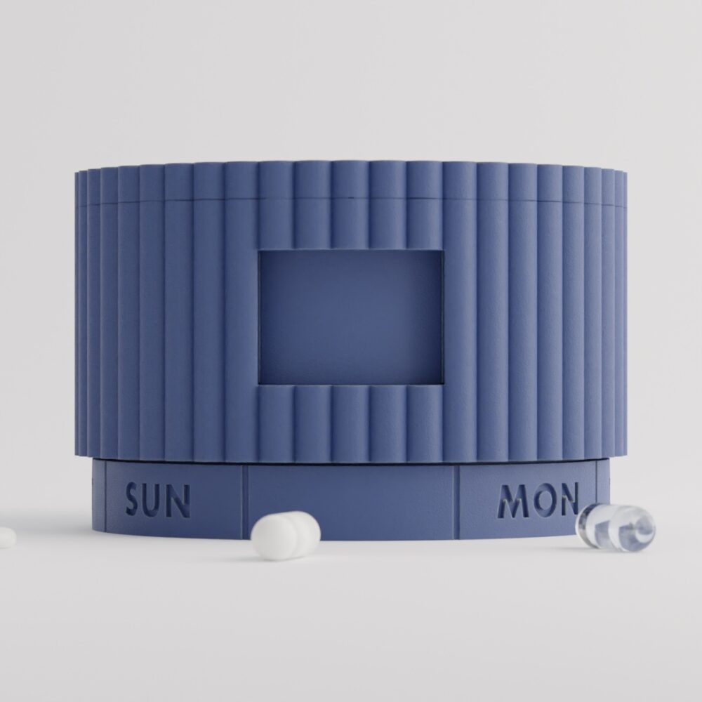 Navy Rich — 7-Day Pill Organizer