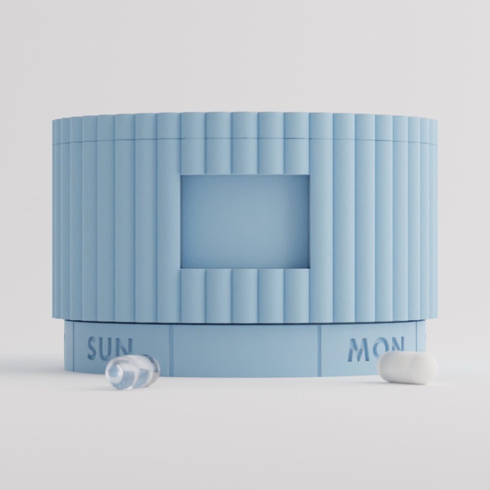 Sky Kiss — 7-Day Pill Organizer