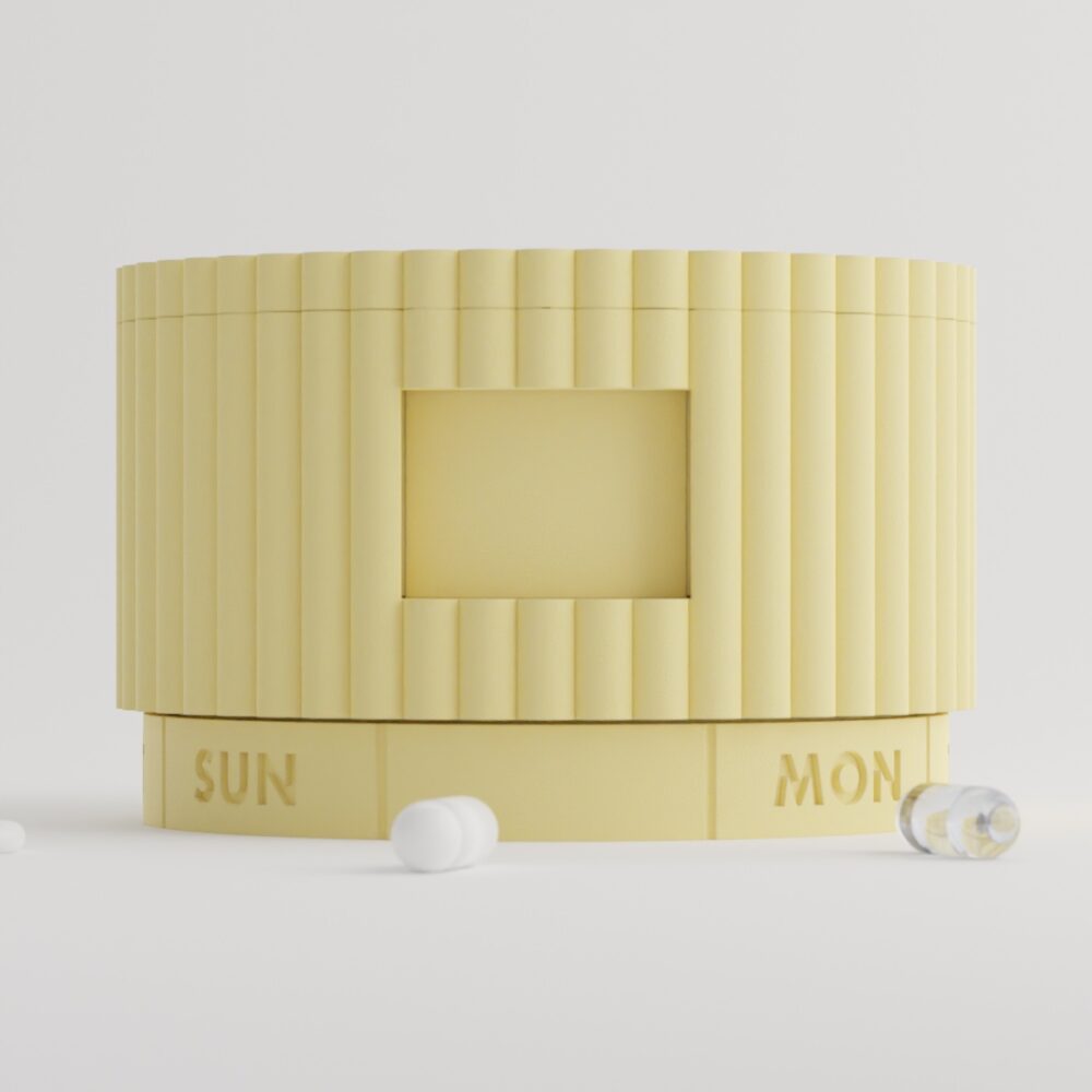 Sunny Drop — 7-Day Pill Organizer